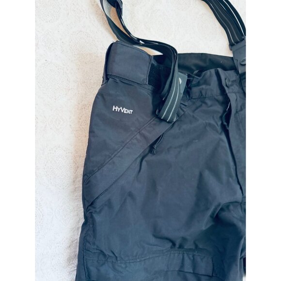 The North Face HyVent Mens Black Snow Pants With Suspenders.Size Medium - Picture 4 of 15